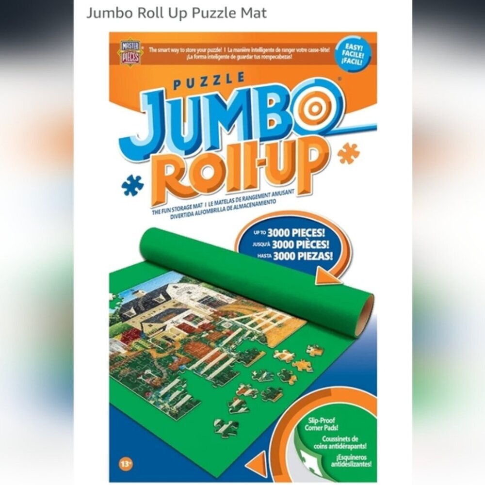 Jumbo Roll Up Puzzle Mat For 3000 PC Puzzle MasterPieces Roll-Up Puzzle Storage